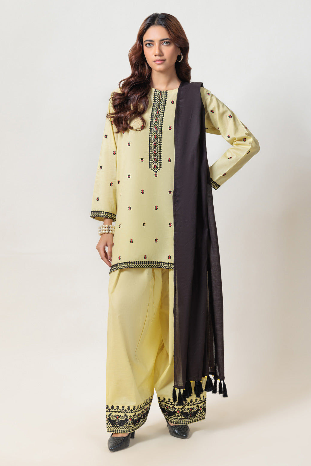 Bonanza Satrangi | Dhani Cambric 3 Piece (PWS7243P07) 8 Dhani