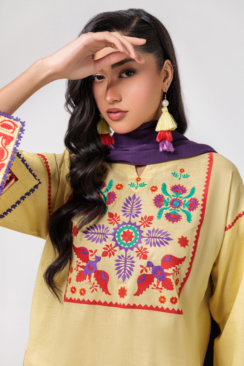Bonanza Satrangi | Dhani Cambric 3 Piece (PWS7243P08) 12 Dhani
