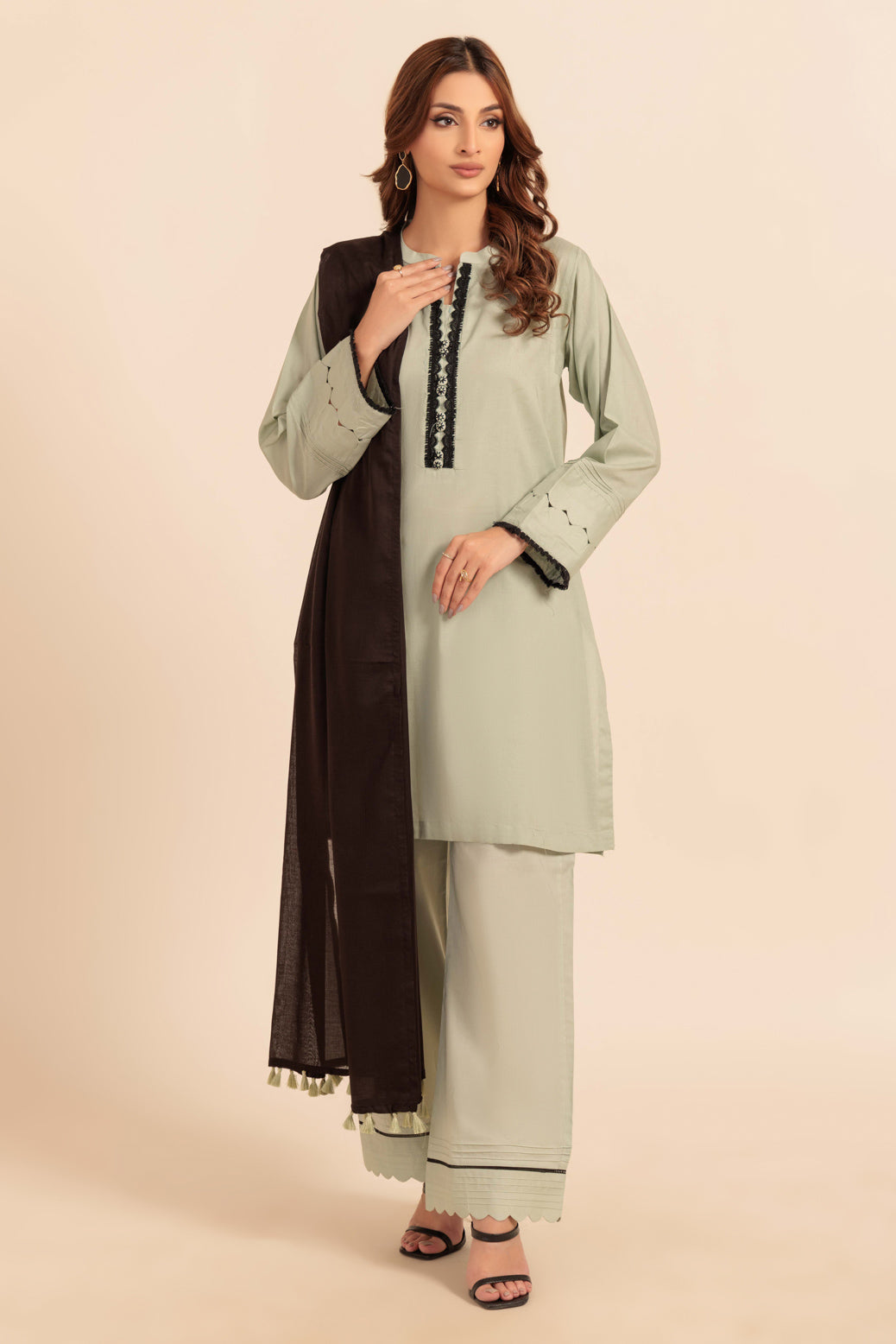Bonanza Satrangi | S Green Cambric 3 Piece (PWS7243P09) 8 Green