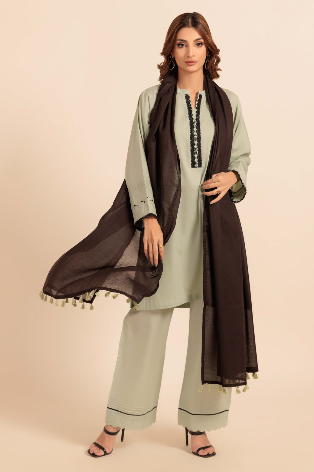 Bonanza Satrangi | S Green Cambric 3 Piece (PWS7243P09) 12 Green