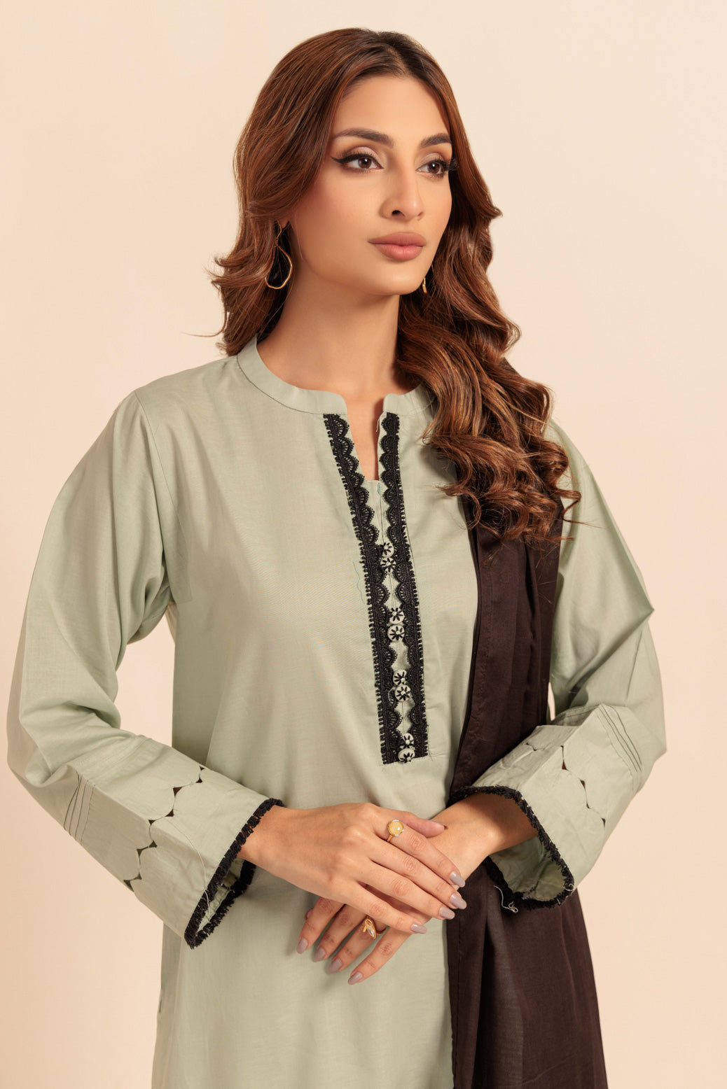 Bonanza Satrangi | S Green Cambric 3 Piece (PWS7243P09) 14 Green