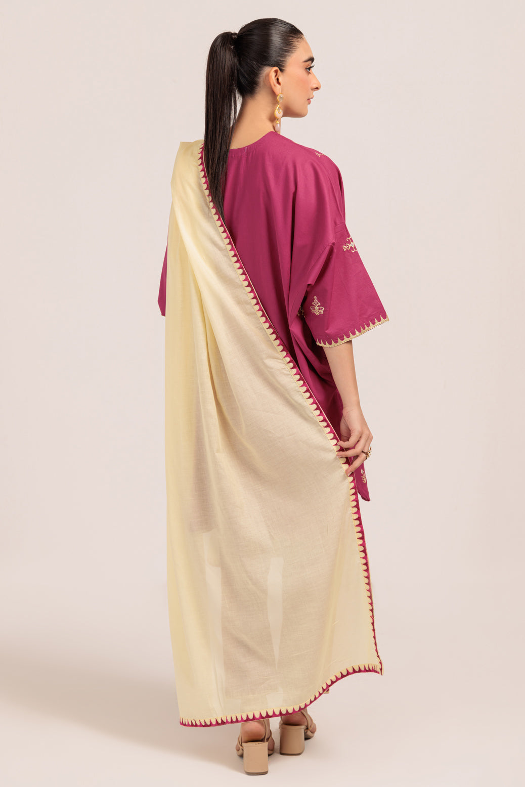 Bonanza Satrangi | Magenta Cambric 3 Piece (PWS7243P10) 12 Magenta