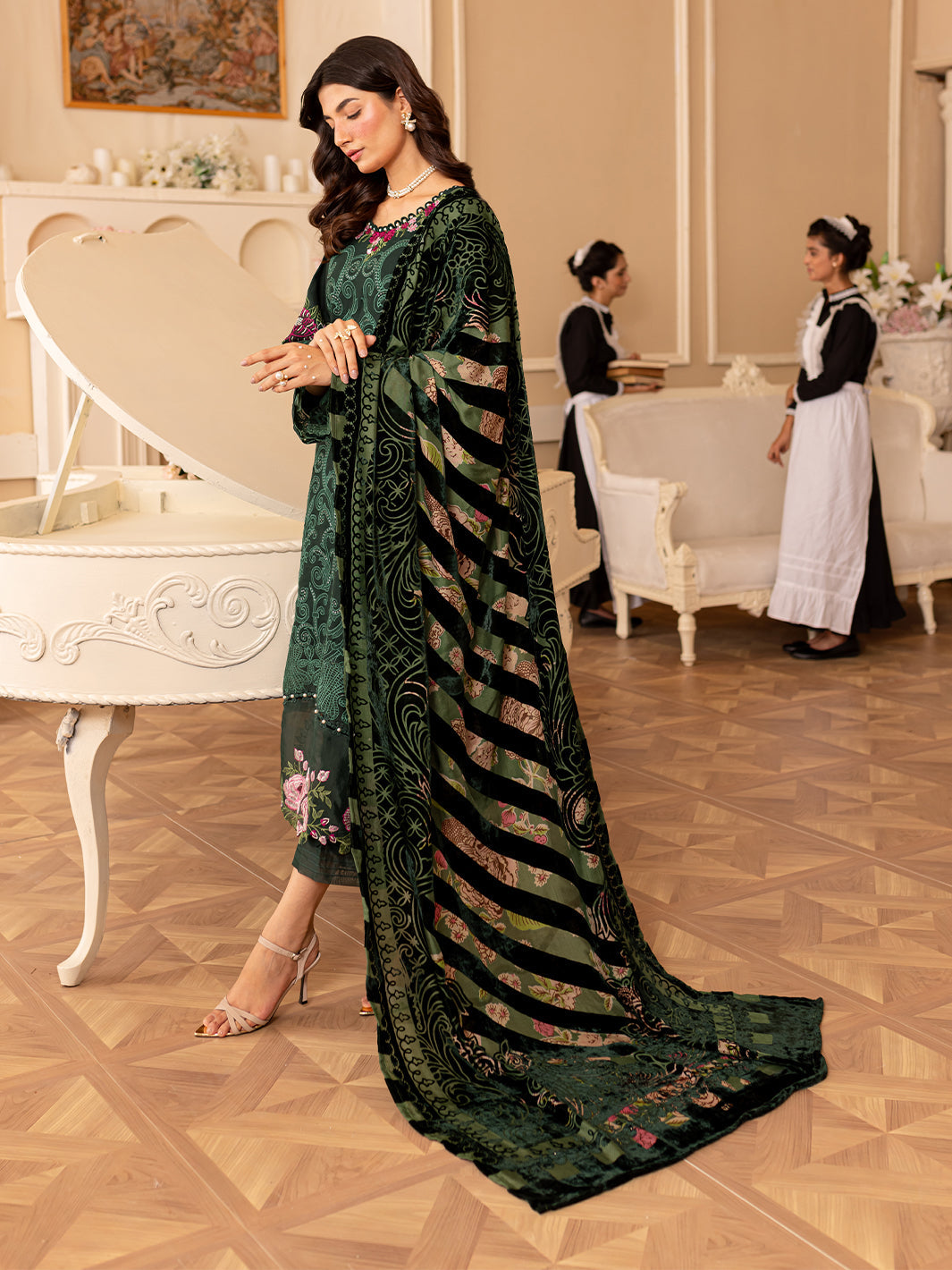 Parishay | Panache Winter | PN-03 - Pakistani Designer Dress - by Parishay | Type: Ladies Clothes - 100% Original at Saira Sultan