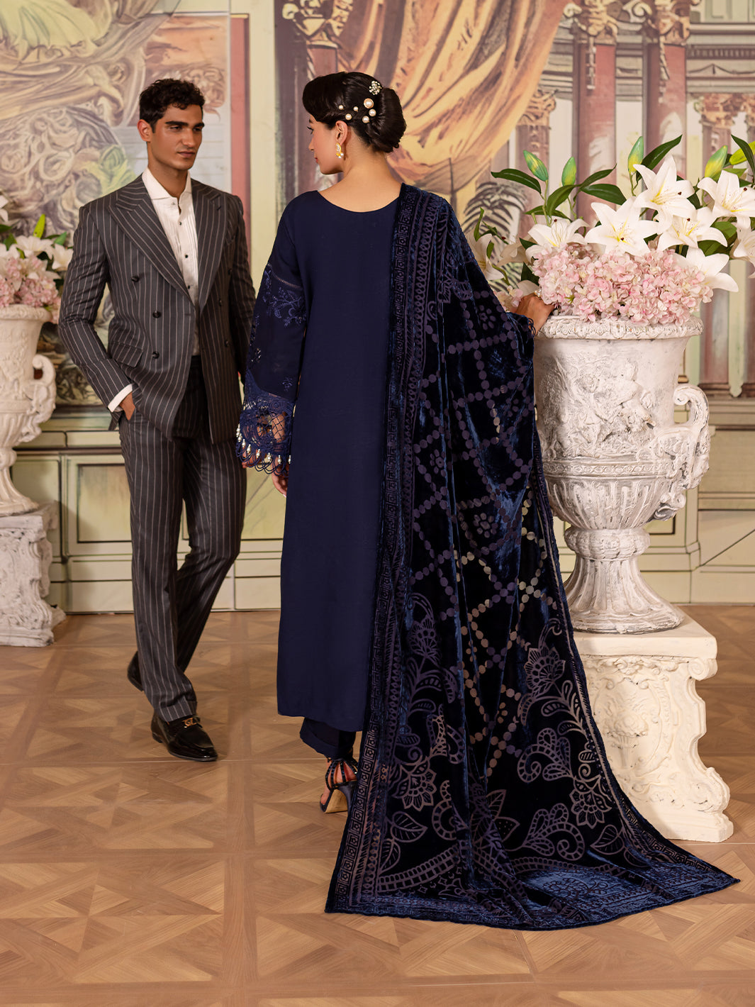 Parishay | Panache Winter | PN-02 - Pakistani Designer Dress - by Parishay | Type: Ladies Clothes - 100% Original at Saira Sultan
