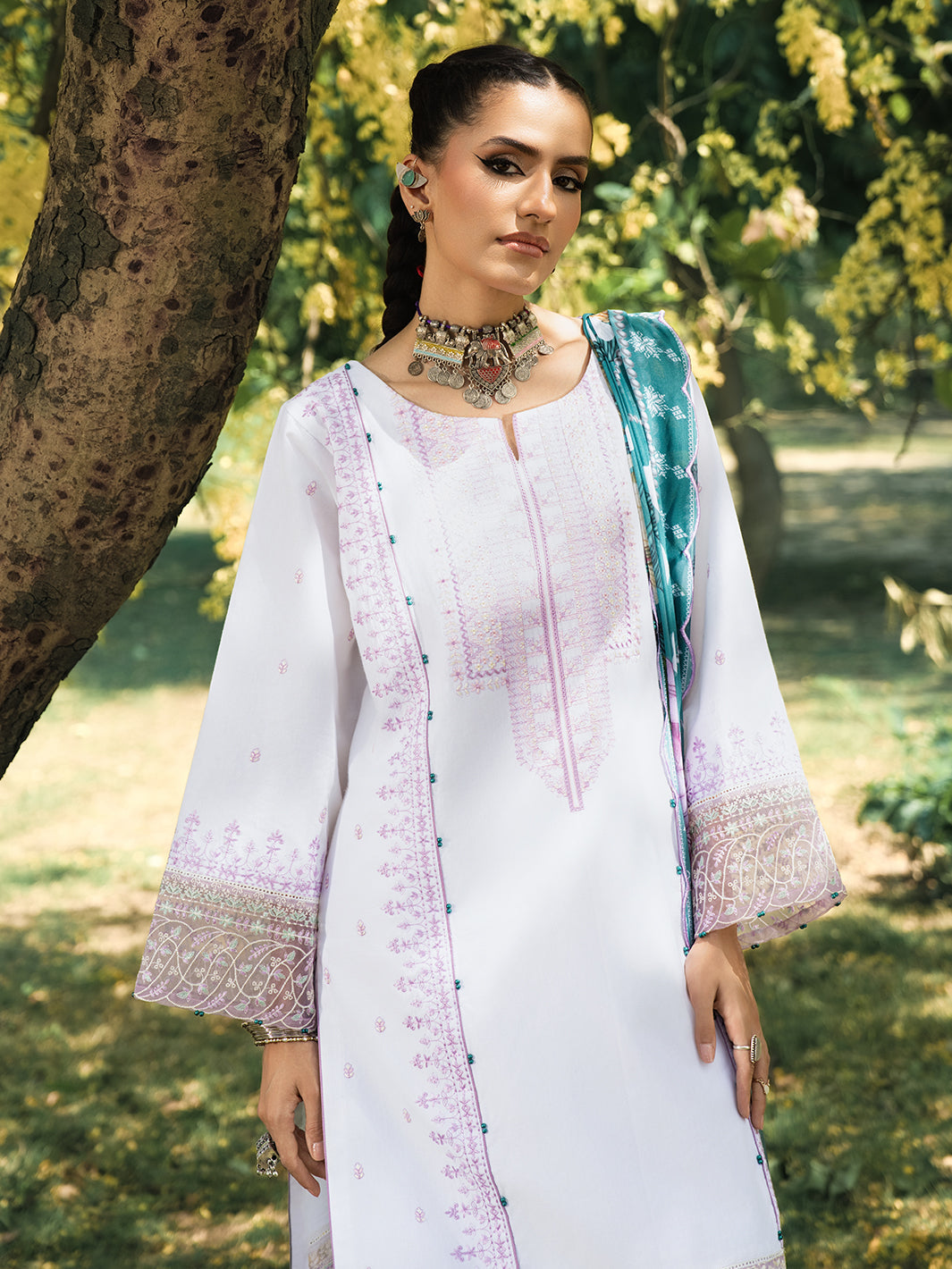 Hemstitch | The Garden Lawn | Pearl Petal - Pakistani Designer Dress - by Hemstitch - Type : Ladies Clothes - 100% Original at Saira Sultan
