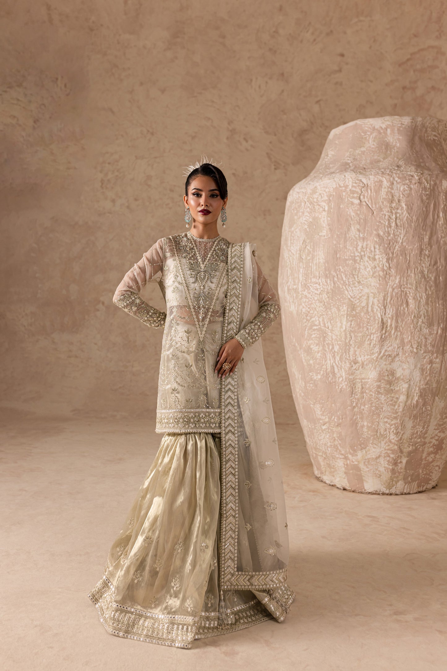 Imran Ramzan | Ch¨rie | Pearl Reverie - Pakistani Designer Dress - by Imran Ramzan | Type: Clothing - 100% Original at Saira Sultan