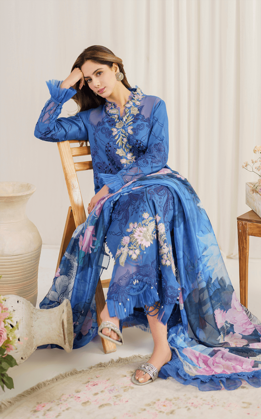 Asifa and Nabeel | Pretty in Pink Limited Edition | Peri Winkle (PP-4) - Pakistani Designer Dress - by Asifa and Nabeel | Type: Luxury - 100% Original at Saira Sultan