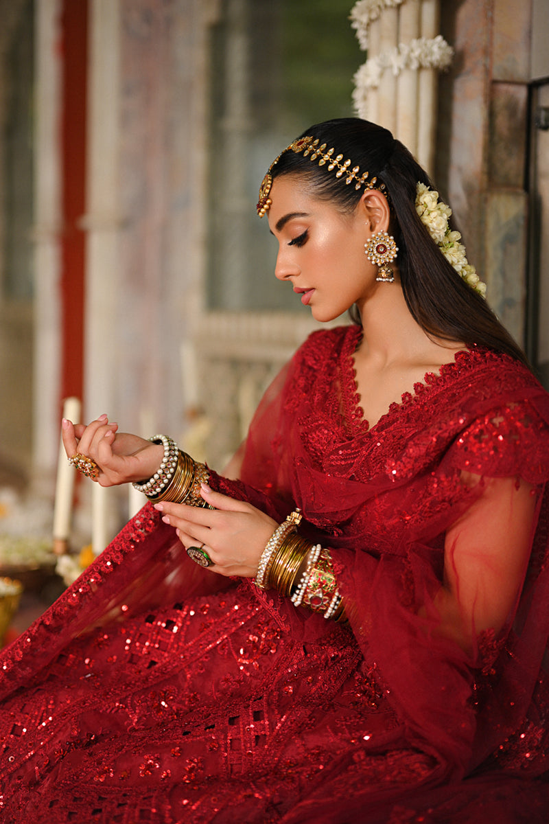 Qalamkar | Singhar Wedding Collection | RF-01 MUSKAAN - Pakistani Designer Dress - by Qalamkar | Type: Bridal - 100% Original at Saira Sultan