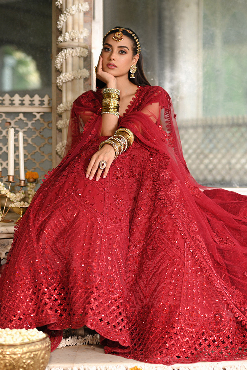 Qalamkar | Singhar Wedding Collection | RF-01 MUSKAAN - Pakistani Designer Dress - by Qalamkar | Type: Bridal - 100% Original at Saira Sultan