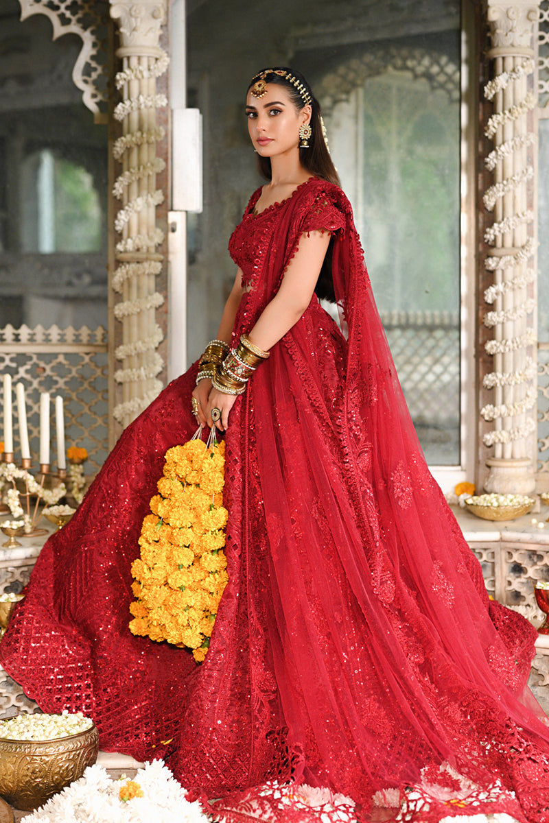 Qalamkar | Singhar Wedding Collection | RF-01 MUSKAAN - Pakistani Designer Dress - by Qalamkar | Type: Bridal - 100% Original at Saira Sultan