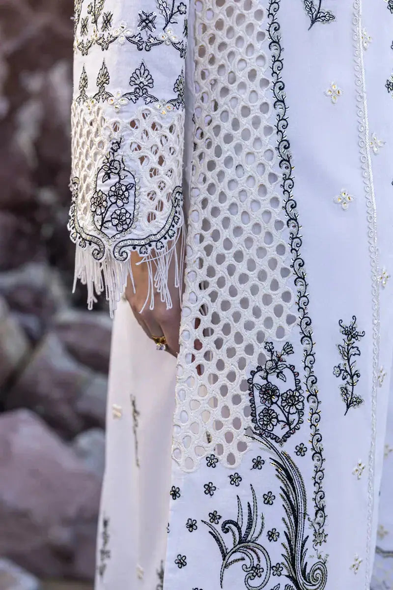 Qalamkar | Sahil Kinare Luxury Lawn | FP-02 FIZA - Pakistani Designer Dress - by Qalamkar | Type: Luxury - 100% Original at Saira Sultan