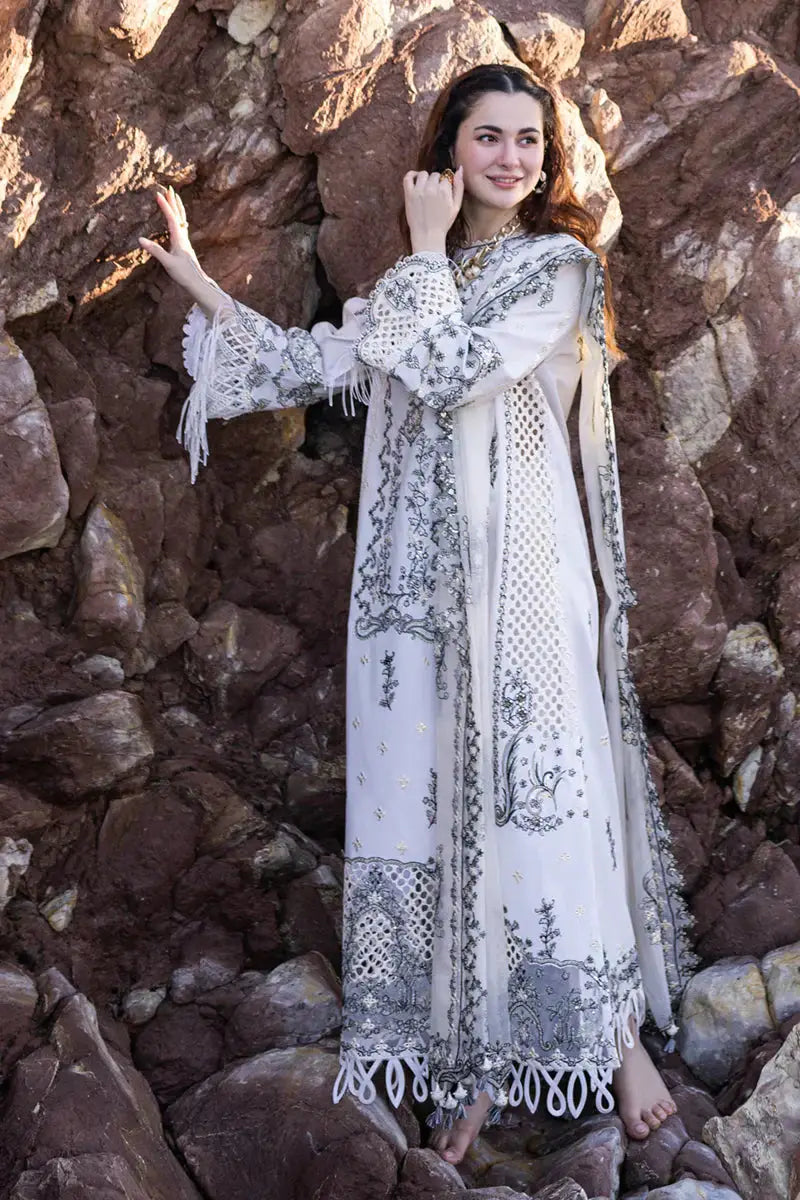 Qalamkar | Sahil Kinare Luxury Lawn | FP-02 FIZA - Pakistani Designer Dress - by Qalamkar | Type: Luxury - 100% Original at Saira Sultan