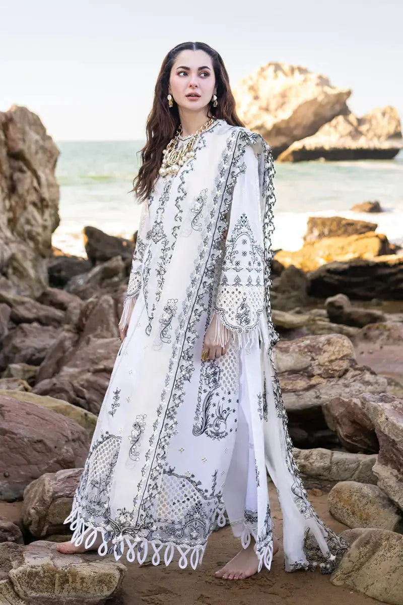 Qalamkar | Sahil Kinare Luxury Lawn | FP-02 FIZA - Pakistani Designer Dress - by Qalamkar | Type: Luxury - 100% Original at Saira Sultan