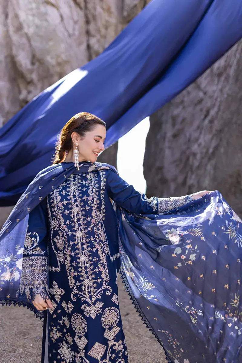 Qalamkar | Sahil Kinare Luxury Lawn | FP-06 MIRAY - Pakistani Designer Dress - by Qalamkar | Type: Luxury - 100% Original at Saira Sultan