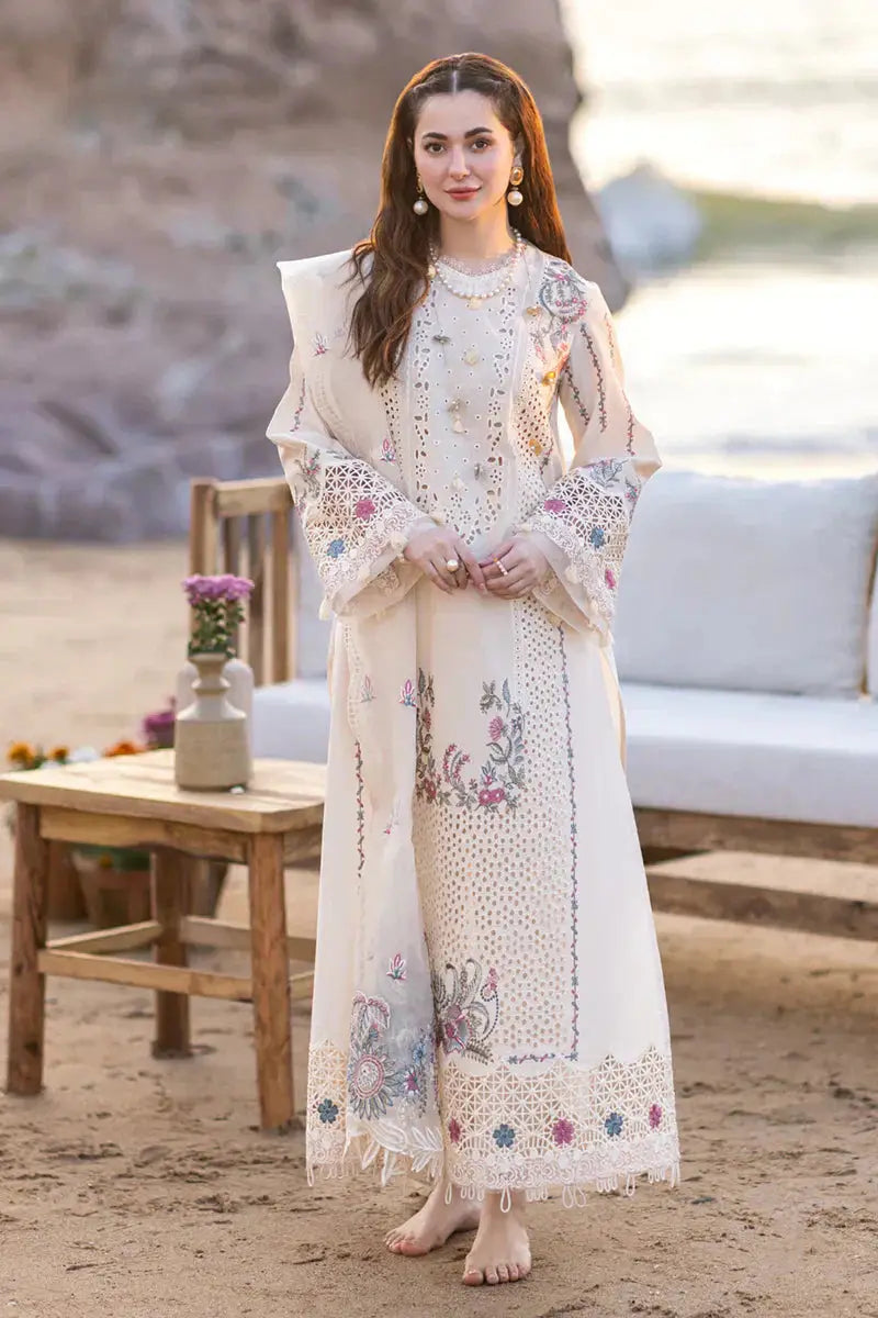 Qalamkar | Sahil Kinare Luxury Lawn | FP-09 SELIN - Pakistani Designer Dress - by Qalamkar | Type: Luxury - 100% Original at Saira Sultan