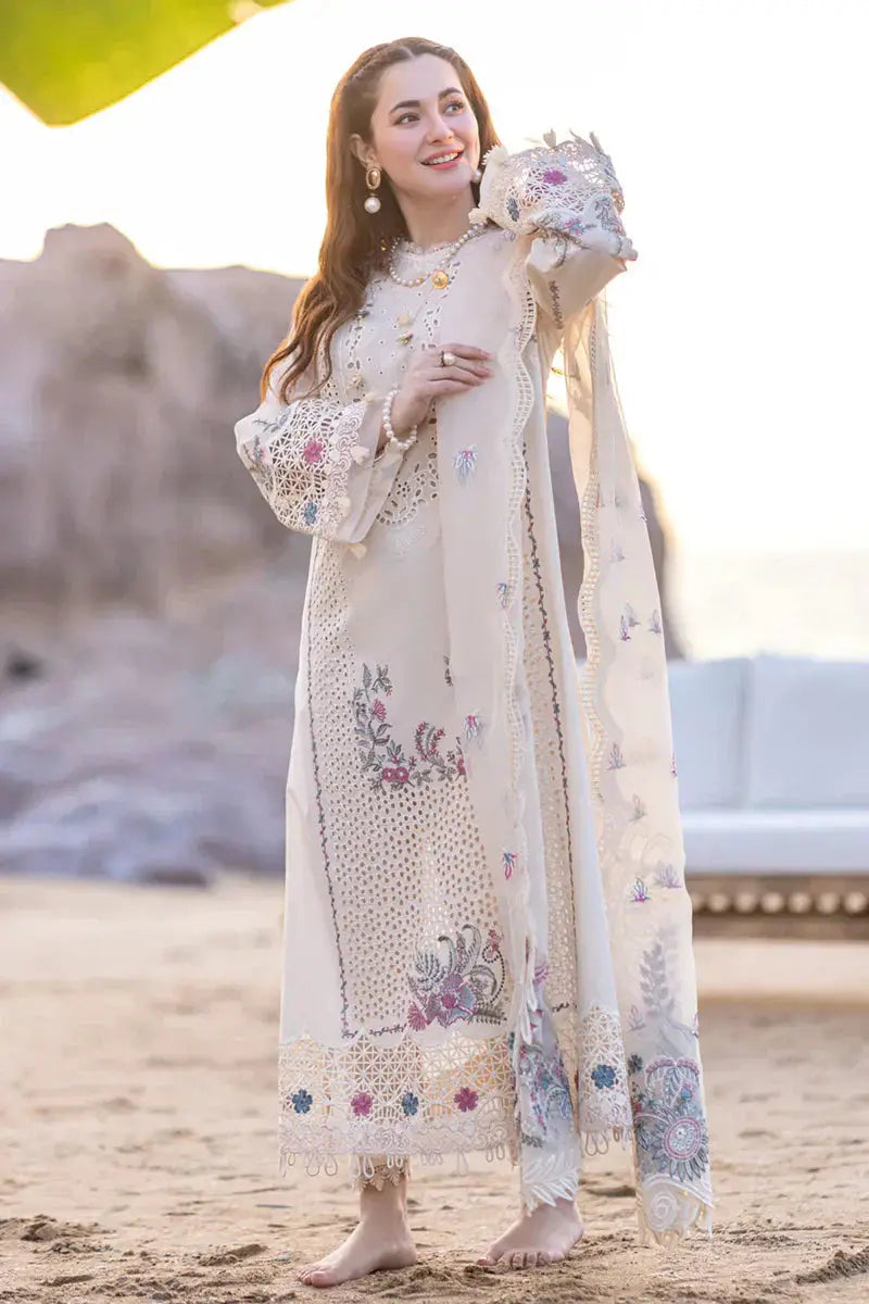 Qalamkar | Sahil Kinare Luxury Lawn | FP-09 SELIN - Pakistani Designer Dress - by Qalamkar | Type: Luxury - 100% Original at Saira Sultan