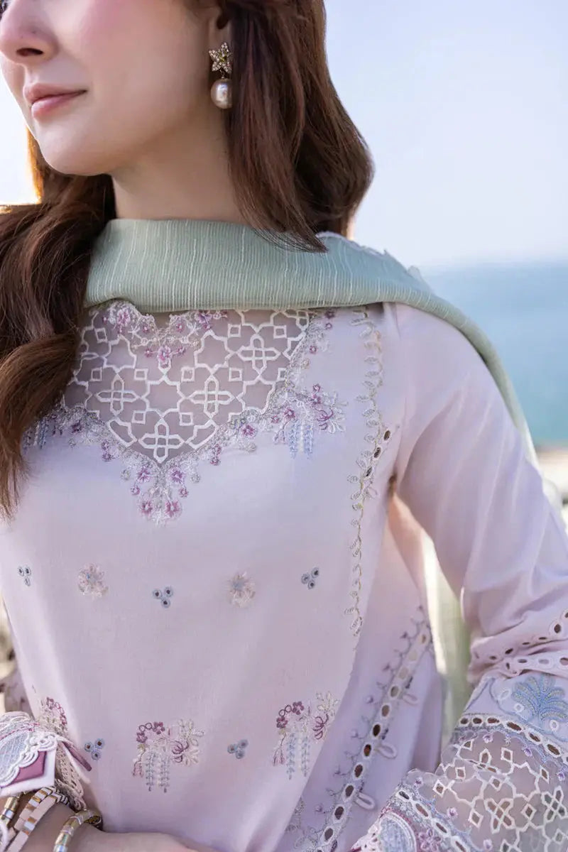 Qalamkar | Sahil Kinare Luxury Lawn | FP-08 NIA - Pakistani Designer Dress - by Qalamkar | Type: Luxury - 100% Original at Saira Sultan