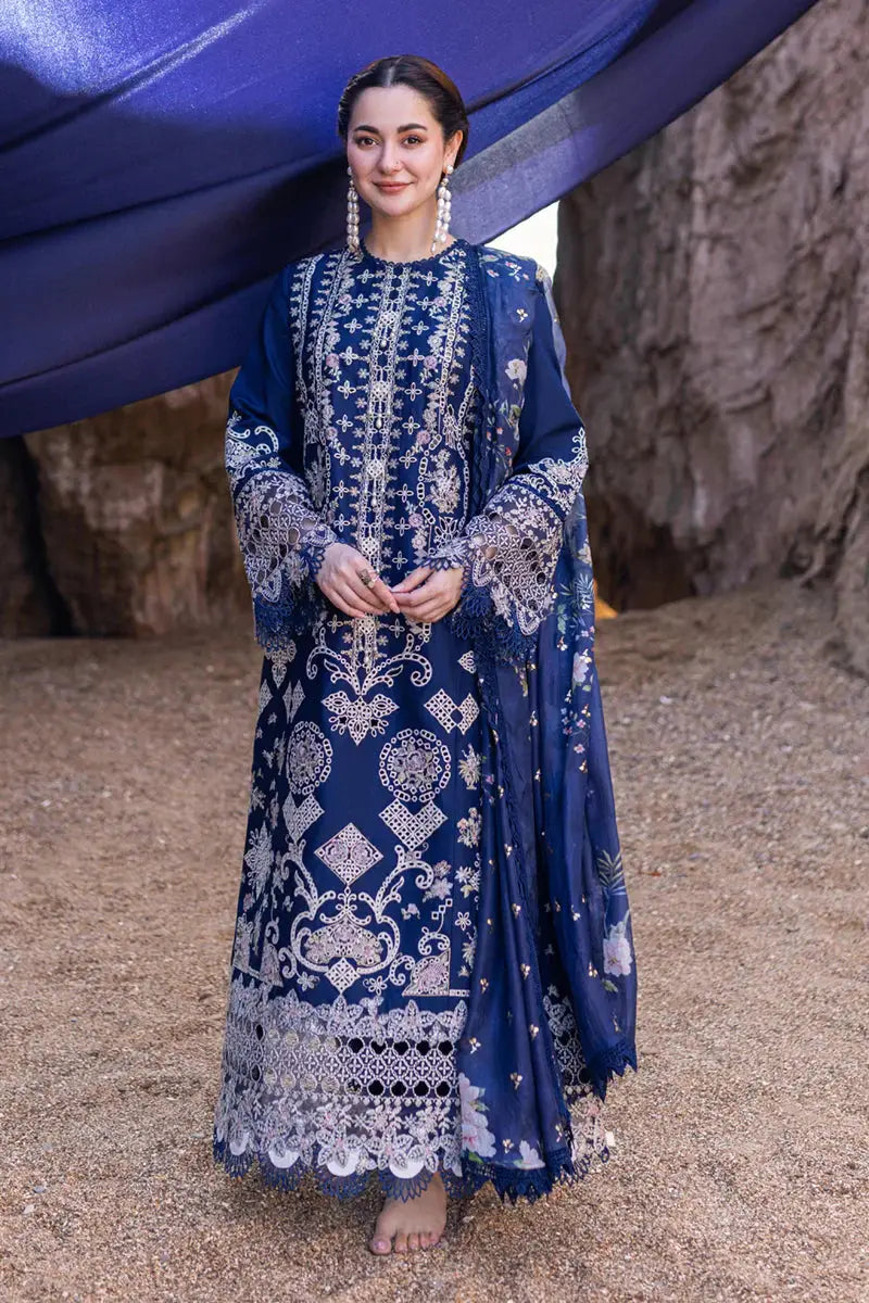 Qalamkar | Sahil Kinare Luxury Lawn | FP-06 MIRAY - Pakistani Designer Dress - by Qalamkar | Type: Luxury - 100% Original at Saira Sultan