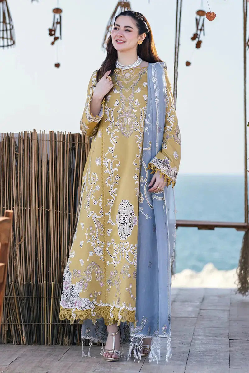 Qalamkar | Sahil Kinare Luxury Lawn | FP-03 SELMA - Pakistani Designer Dress - by Qalamkar | Type: Luxury - 100% Original at Saira Sultan