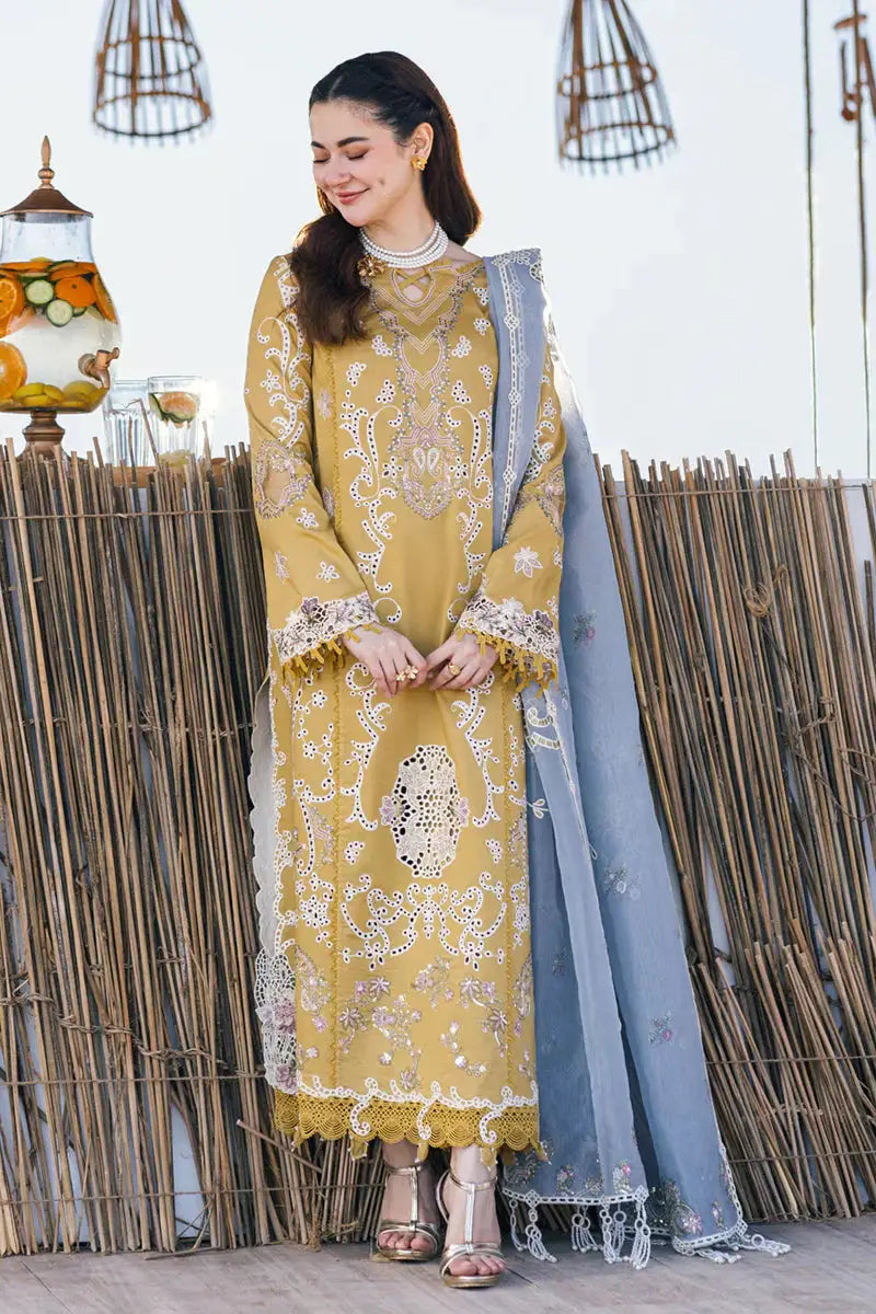 Qalamkar | Sahil Kinare Luxury Lawn | FP-03 SELMA - Pakistani Designer Dress - by Qalamkar | Type: Luxury - 100% Original at Saira Sultan