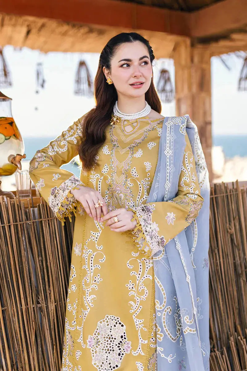 Qalamkar | Sahil Kinare Luxury Lawn | FP-03 SELMA - Pakistani Designer Dress - by Qalamkar | Type: Luxury - 100% Original at Saira Sultan