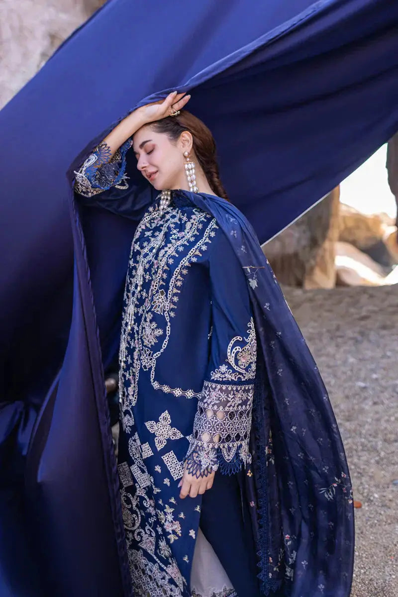 Qalamkar | Sahil Kinare Luxury Lawn | FP-06 MIRAY - Pakistani Designer Dress - by Qalamkar | Type: Luxury - 100% Original at Saira Sultan