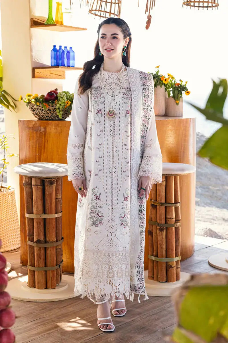 Qalamkar | Sahil Kinare Luxury Lawn | FP-12 MARWA - Pakistani Designer Dress - by Qalamkar | Type: Luxury - 100% Original at Saira Sultan