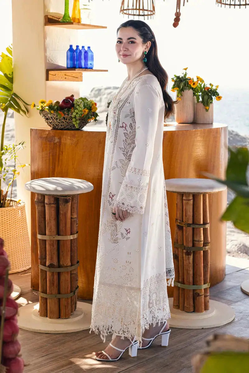 Qalamkar | Sahil Kinare Luxury Lawn | FP-12 MARWA - Pakistani Designer Dress - by Qalamkar | Type: Luxury - 100% Original at Saira Sultan