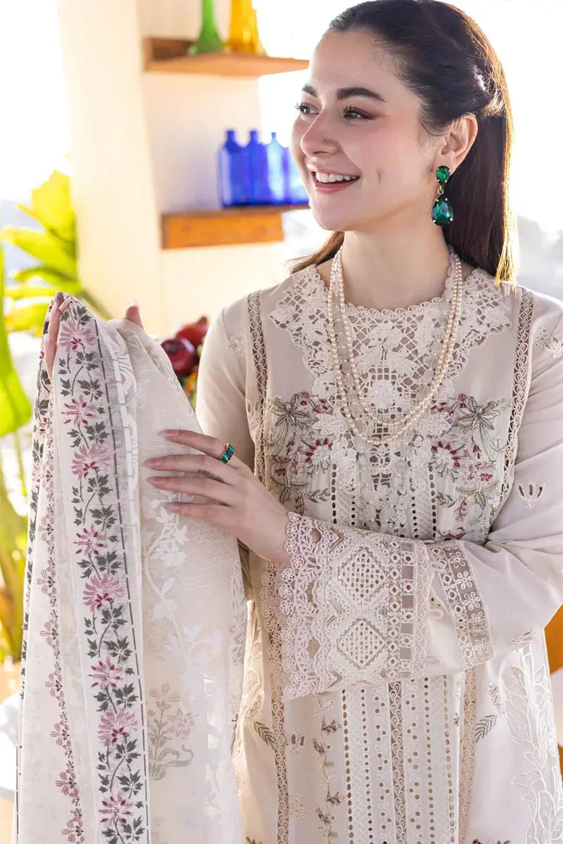 Qalamkar | Sahil Kinare Luxury Lawn | FP-12 MARWA - Pakistani Designer Dress - by Qalamkar | Type: Luxury - 100% Original at Saira Sultan