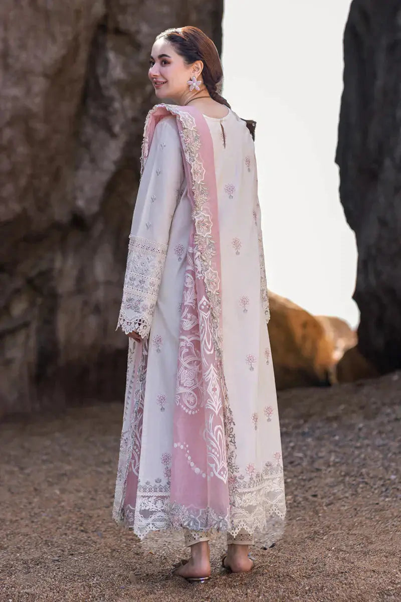 Qalamkar | Sahil Kinare Luxury Lawn | FP-13 MELEK - Pakistani Designer Dress - by Qalamkar | Type: Luxury - 100% Original at Saira Sultan