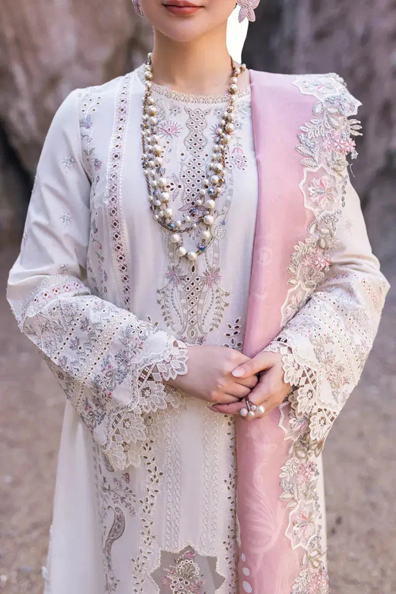 Qalamkar | Sahil Kinare Luxury Lawn | FP-13 MELEK - Pakistani Designer Dress - by Qalamkar | Type: Luxury - 100% Original at Saira Sultan