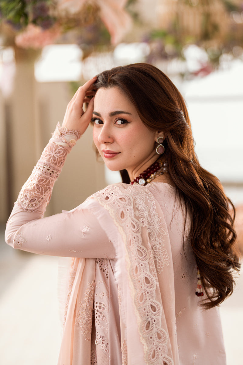 Qalamkar | Sahil Luxury Lawn | FK-10 ZOE M Pinkish Gray Lawn