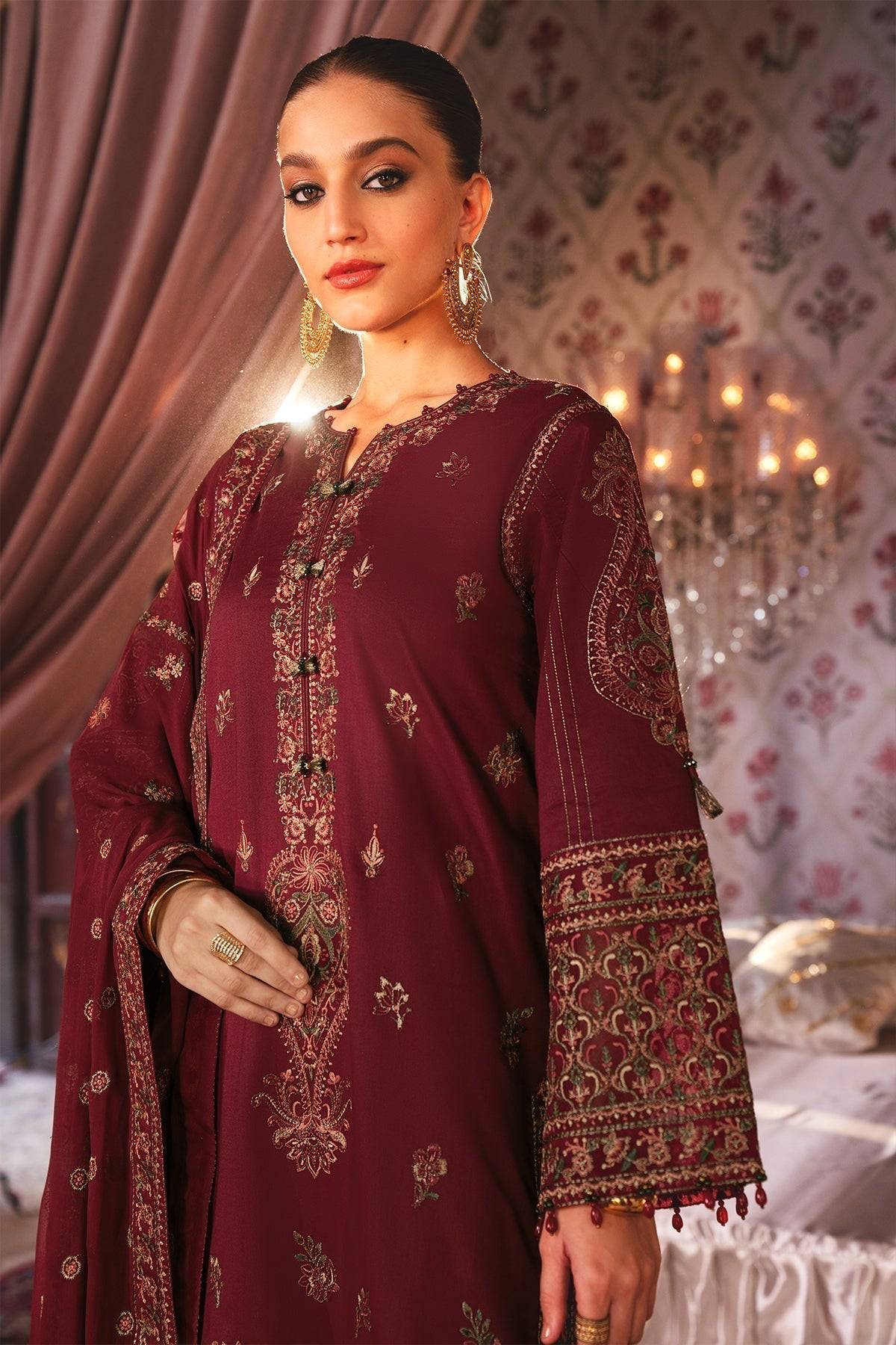 Alizeh | Rawayat Luxury Lawn 24 | Afreen - Pakistani Designer Dress - by Alizeh | Type: Luxury - 100% Original at Saira Sultan