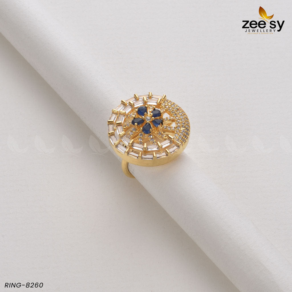 Ring-8260 Golden Blue