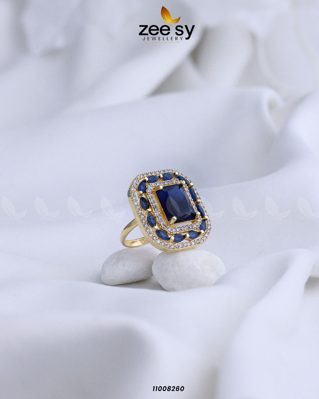 Ring-8277 Golden Blue