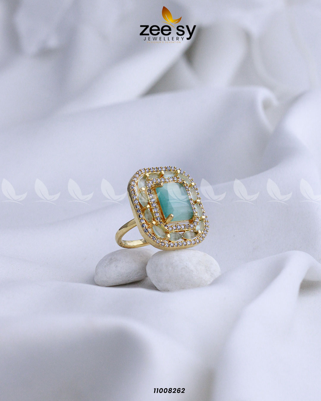 Ring-8277 Golden Mint Green