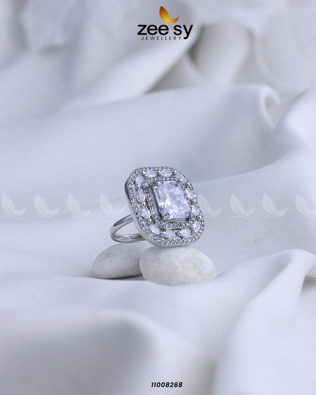 Ring-8277 Silver White