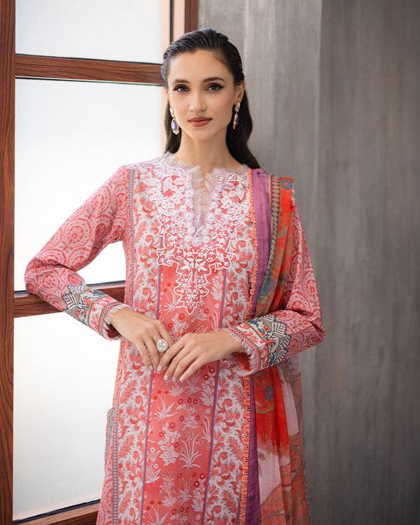 Roheenaz | Azalea Printed Lawn 24 | Sunset Serenade - Pakistani Designer Dress - by Roheenaz | Type: Luxury - 100% Original at Saira Sultan