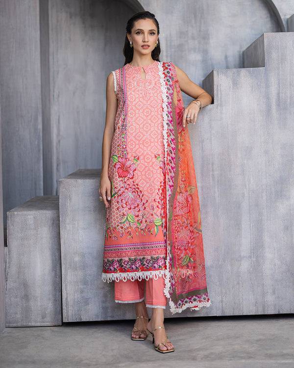 Roheenaz | Azalea Printed Lawn 24 | Sunset Serenade - Pakistani Designer Dress - by Roheenaz | Type: Luxury - 100% Original at Saira Sultan
