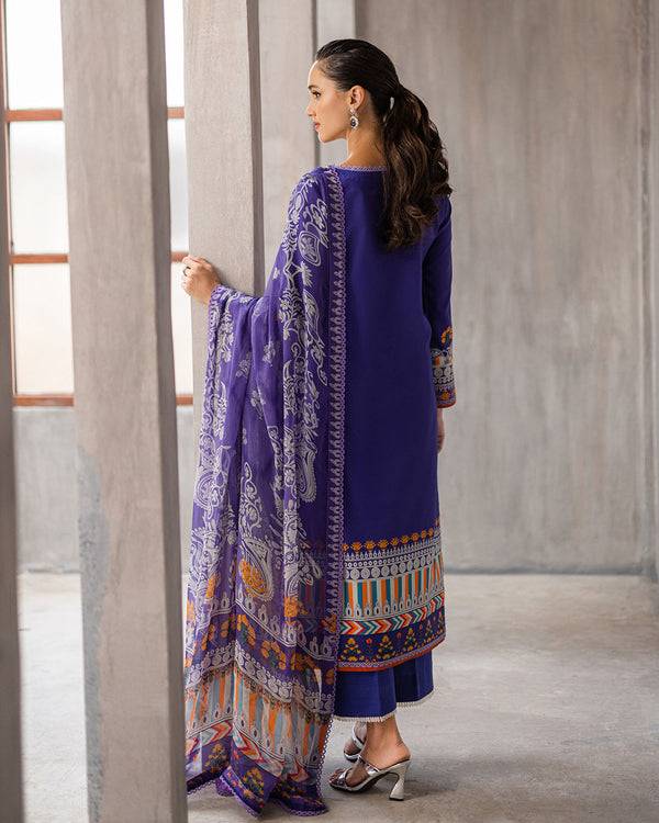 Roheenaz | Azalea Printed Lawn 24 | Blissful Berry - Pakistani Designer Dress - by Roheenaz | Type: Luxury - 100% Original at Saira Sultan