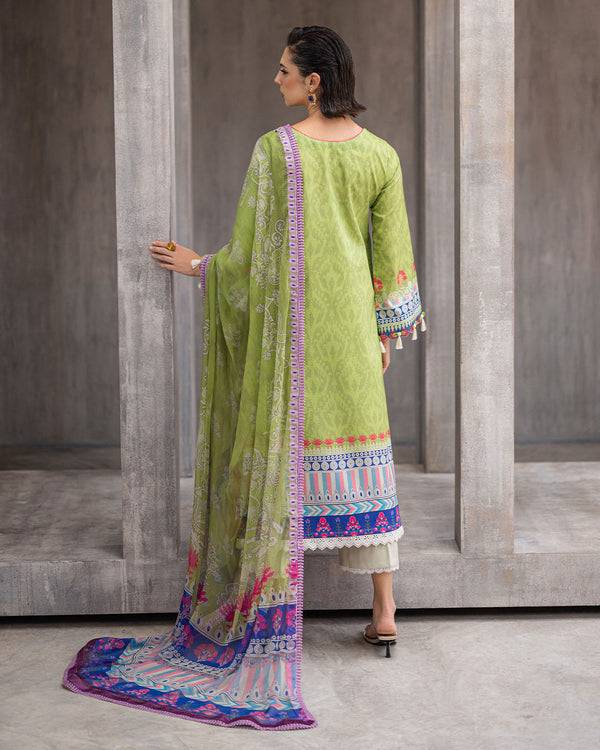 Roheenaz | Azalea Printed Lawn 24 | Serene Seafoam - Pakistani Designer Dress - by Roheenaz | Type: Luxury - 100% Original at Saira Sultan