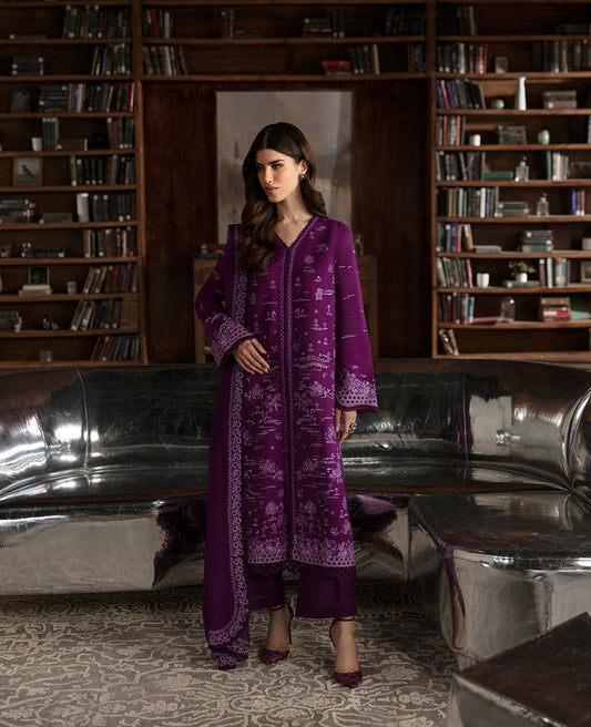 Republic Womenswear | Premium Pret 25 | RPP-06 (Prune de myrtille) S Plum Silk