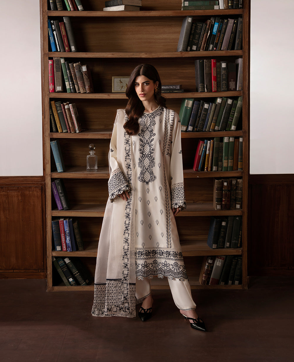 Republic Womenswear | Premium Pret 25 | RPP-07 (Gigi) S Ivory Grip