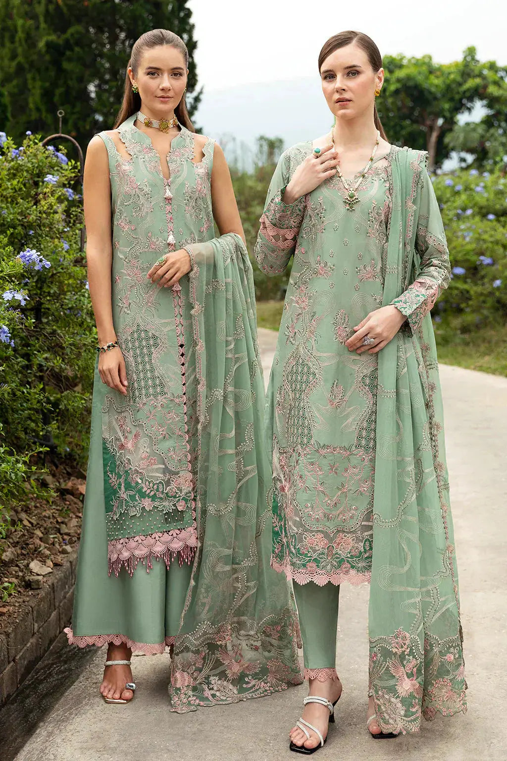 Ramsha | Andaz Collection | PASTEL GREEN - Pakistani Designer Dress - by Ramsha | Type: Luxury - 100% Original at Saira Sultan