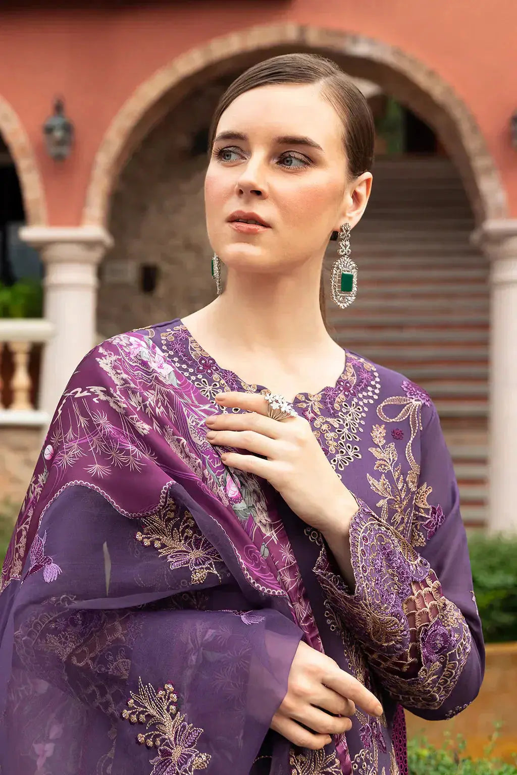 Ramsha | Andaz Collection | PURPLE SAPPHIRE - Pakistani Designer Dress - by Ramsha | Type: Luxury - 100% Original at Saira Sultan