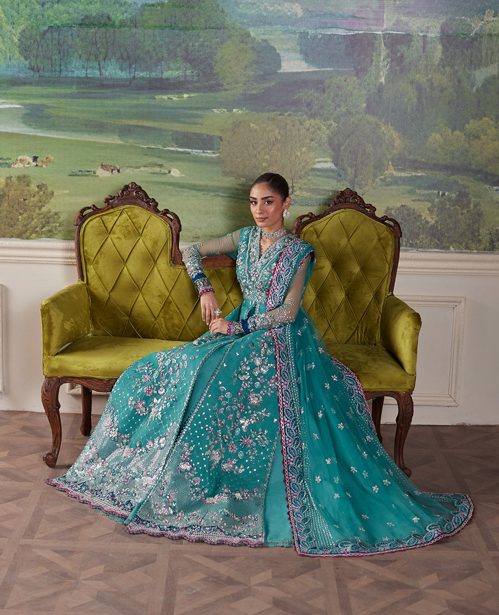 Republic Womenswear | Pieno De Verde Wedding 24 | RWU-24-D6 (Serra ) - Pakistani Designer Dress - by Republic Womenswear | Type: Ladies Clothes - 100% Original at Saira Sultan