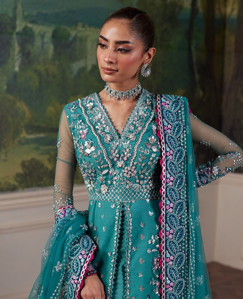 Republic Womenswear | Pieno De Verde Wedding 24 | RWU-24-D6 (Serra ) - Pakistani Designer Dress - by Republic Womenswear | Type: Ladies Clothes - 100% Original at Saira Sultan