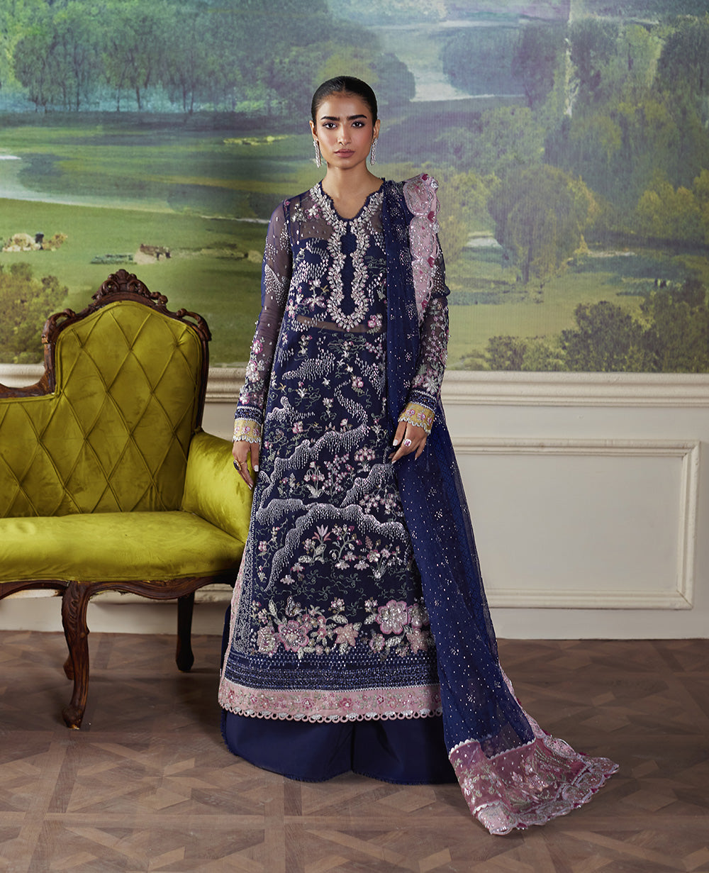 Republic Womenswear | Pieno De Verde Wedding 24 | RWU-24-D7 (Stella ) - Pakistani Designer Dress - by Republic Womenswear | Type: Ladies Clothes - 100% Original at Saira Sultan