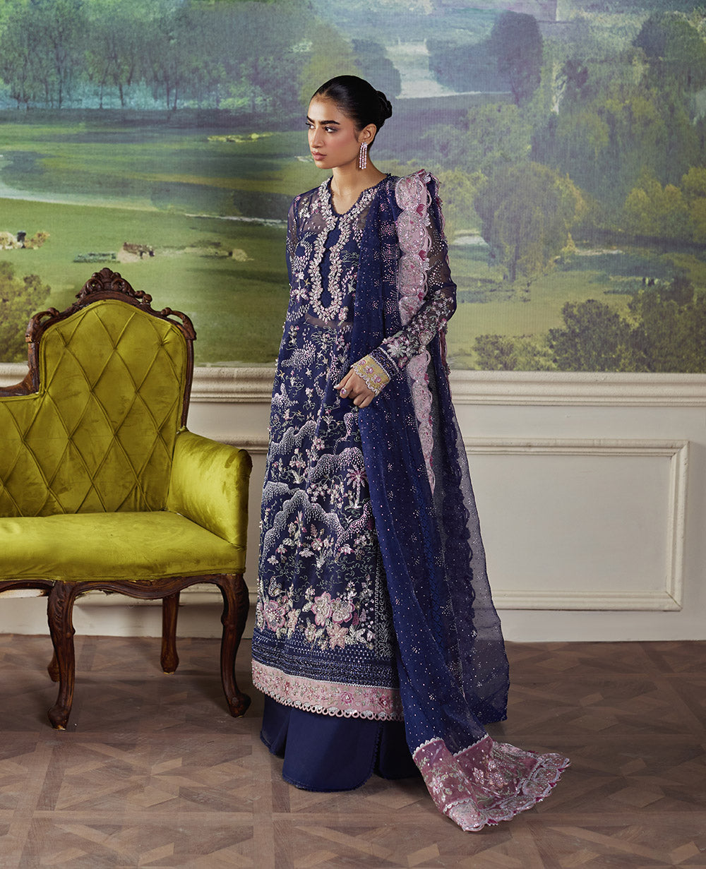 Republic Womenswear | Pieno De Verde Wedding 24 | RWU-24-D7 (Stella ) - Pakistani Designer Dress - by Republic Womenswear | Type: Ladies Clothes - 100% Original at Saira Sultan