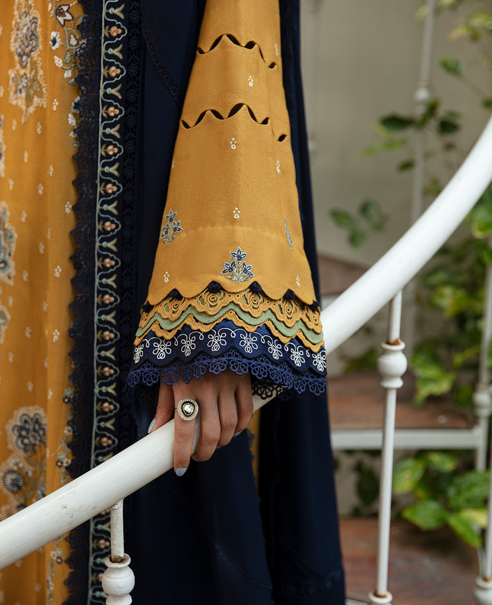 Republic Womenswear | Rosalee Winter 24 | D5 (Feeha) L Mustard Yellow Karandi